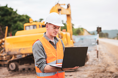 Person training while onsite